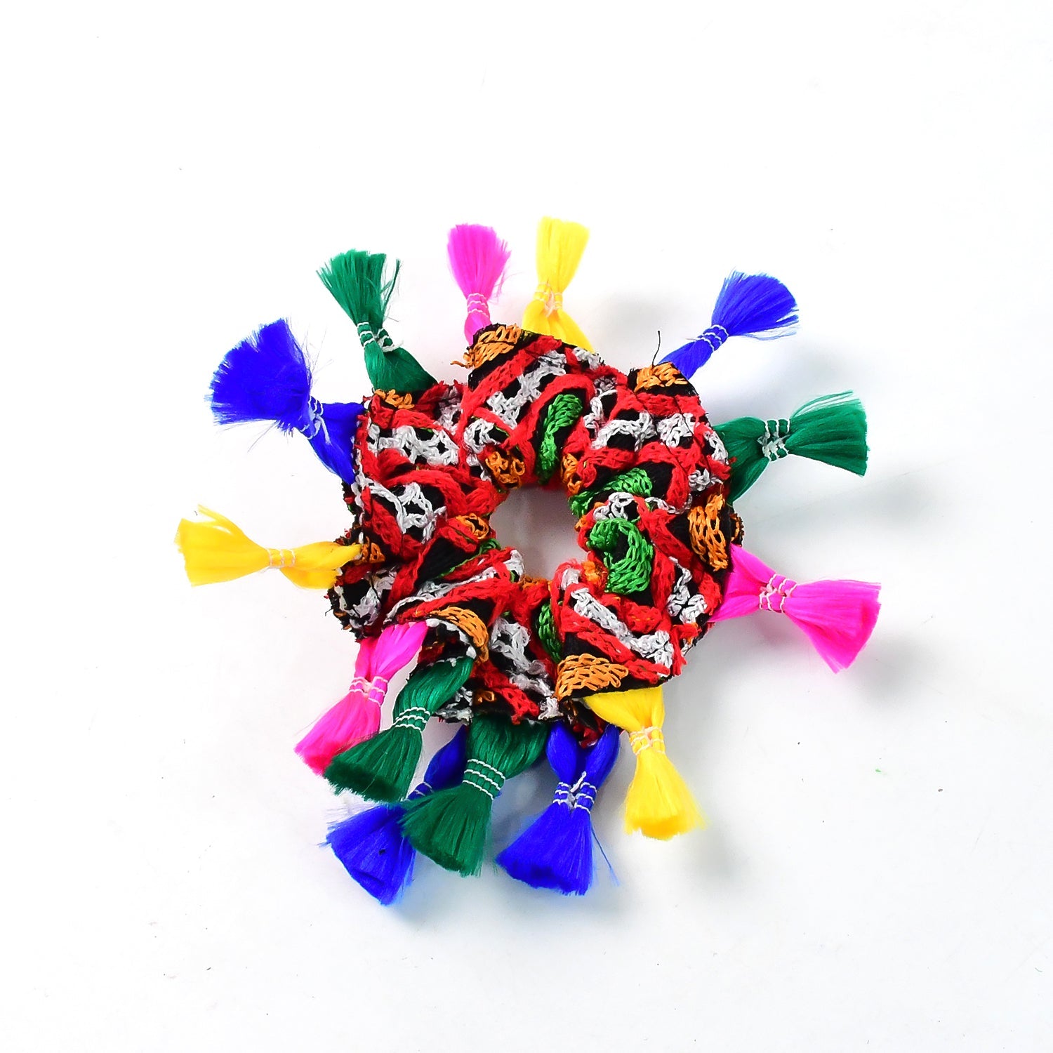 Handcrafted Multicolor Navratri Hair Bun Handcrafted Multicolor Navratri Hair Bun